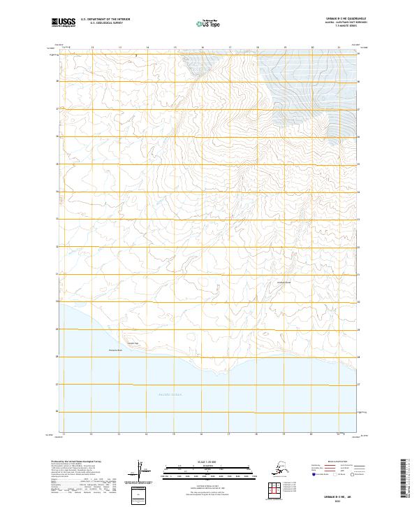 Unimak B-3 NE topographic map thumbnail