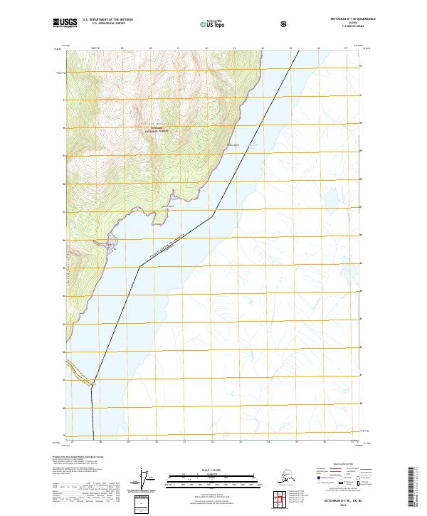 Ketchikan D-1 SE topographic map thumbnail