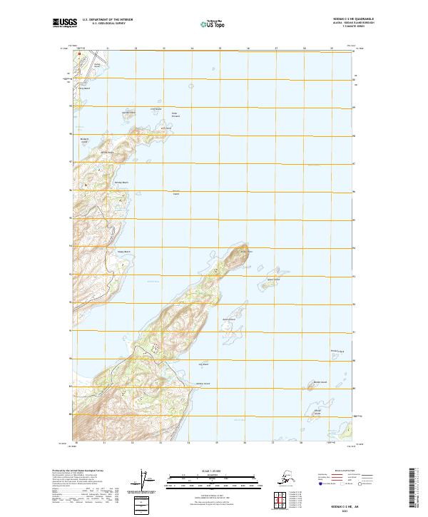 Kodiak C-2 NE topographic map thumbnail