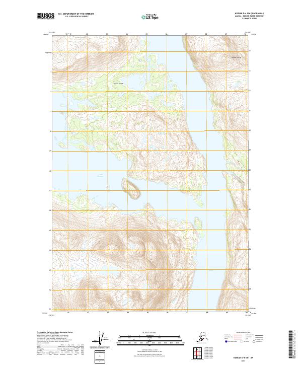Kodiak D-4 SW topographic map thumbnail