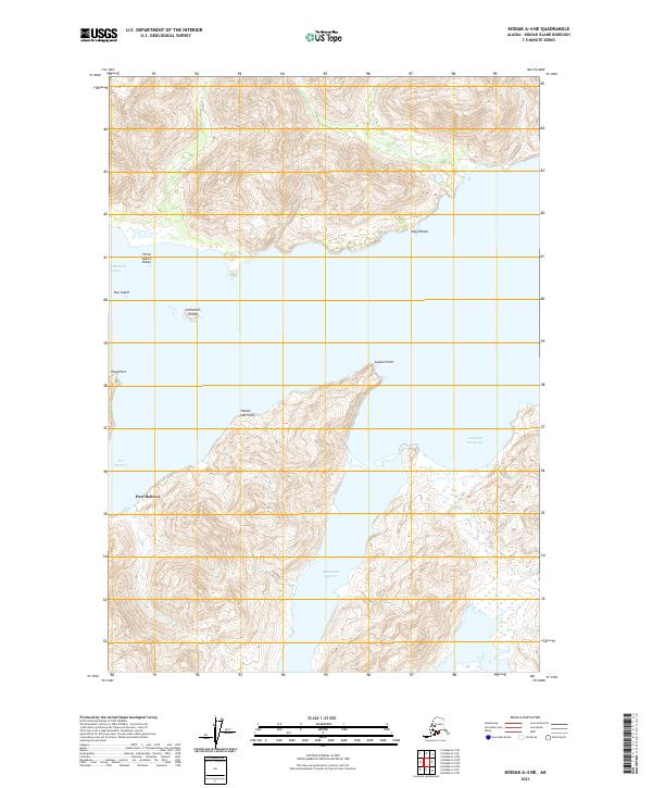Kodiak A-4 NE topographic map thumbnail