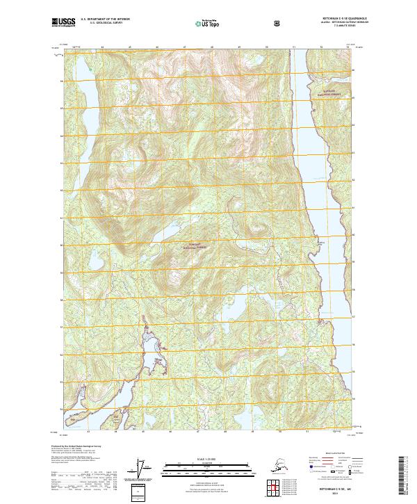 Ketchikan C-5 SE topographic map thumbnail