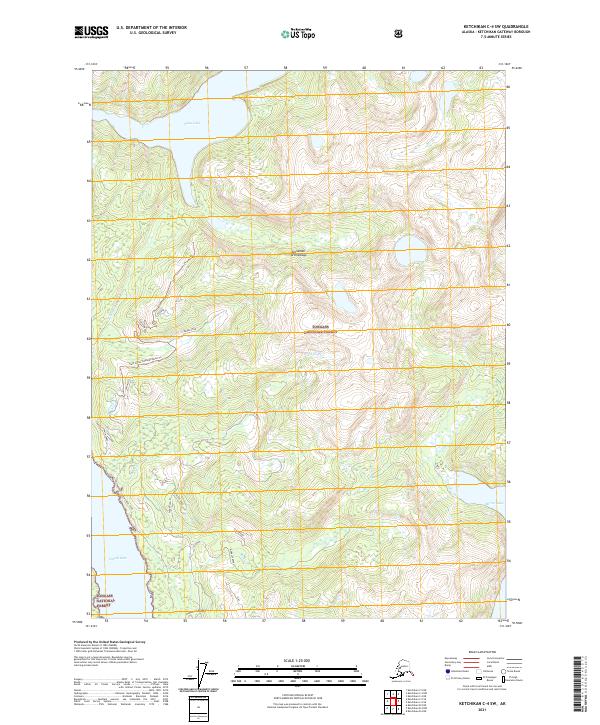 Ketchikan C-4 SW topographic map thumbnail