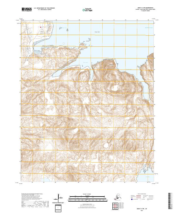 Adak C-2 SW topographic map thumbnail