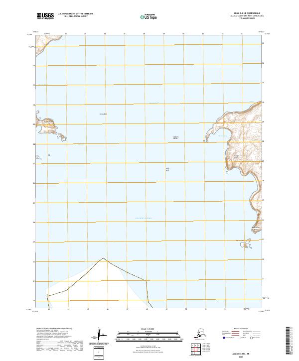 Adak B-6 NE topographic map thumbnail