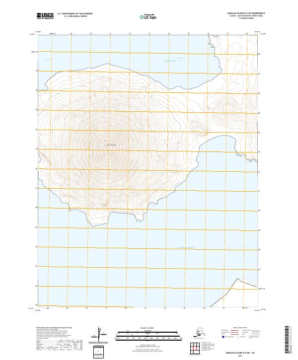 Samalga Island D-6 SW topographic map thumbnail