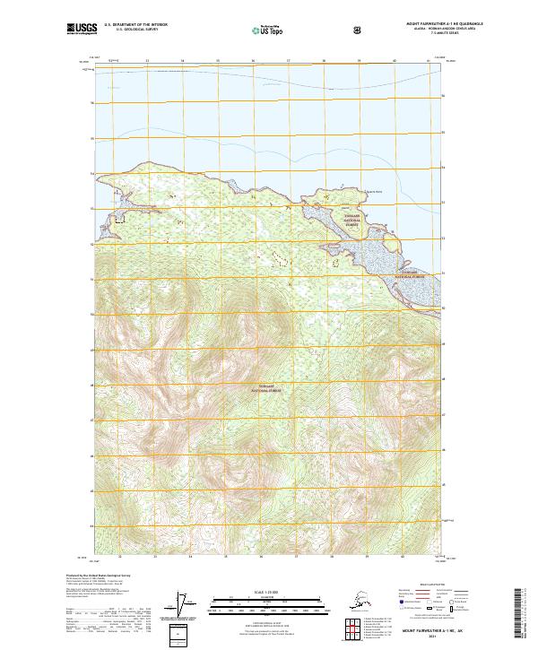 Mount Fairweather A-1 NE topographic map thumbnail