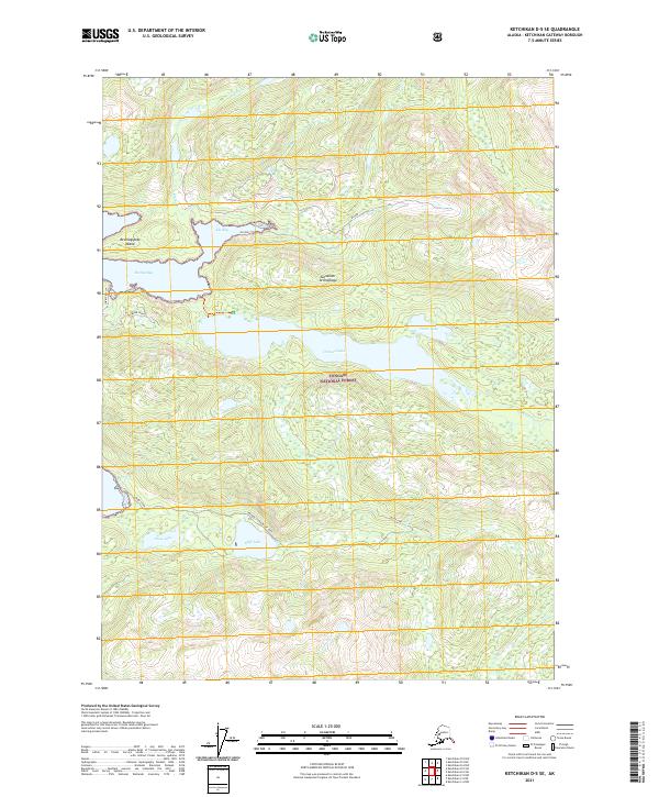 Ketchikan D-5 SE topographic map thumbnail