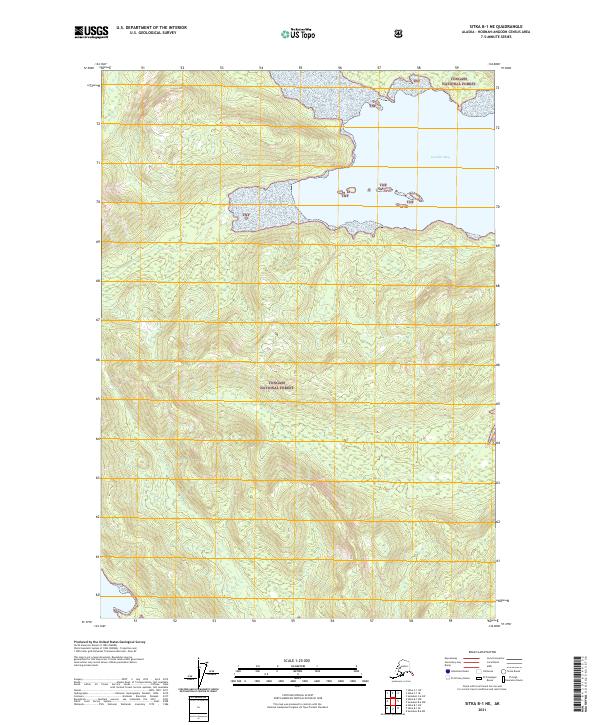 Sitka B-1 NE 2021 topographic map thumbnail
