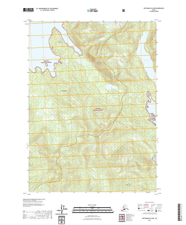 Ketchikan D-6 NW topographic map thumbnail