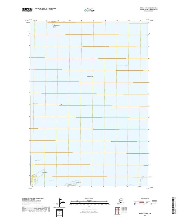 Kodiak C-1 NW topographic map thumbnail