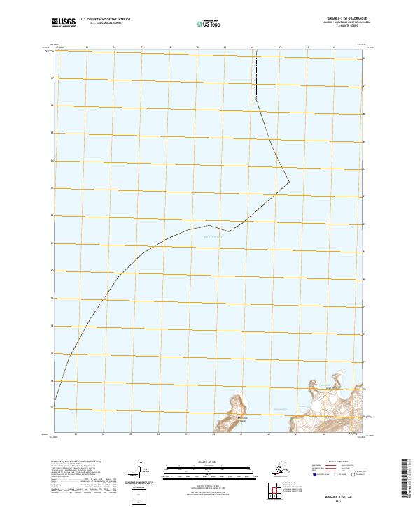 Umnak A-3 SW topographic map thumbnail