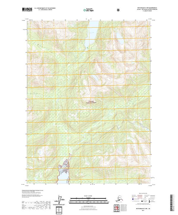 Ketchikan B-2 NW topographic map thumbnail