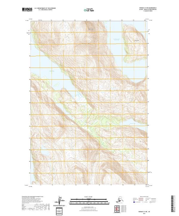 Kodiak C-5 NE topographic map thumbnail
