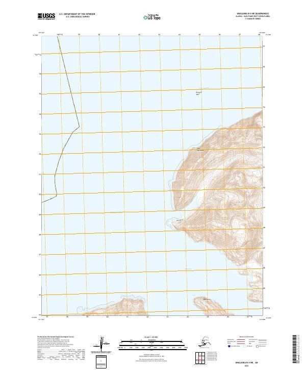 Unalaska B-4 NE topographic map thumbnail