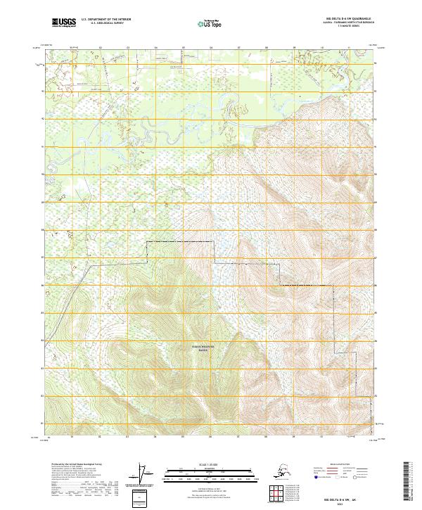 Big Delta D-6 SW 2021 topographic map thumbnail