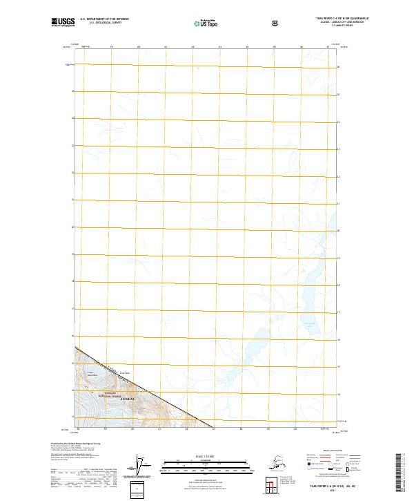 Taku River C-6 OE N SW topographic map thumbnail