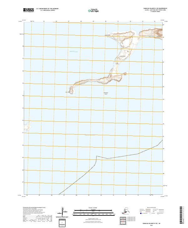 Samalga Island D-4 SE topographic map thumbnail