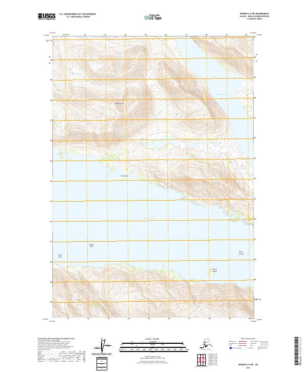 Kodiak C-6 NE topographic map thumbnail