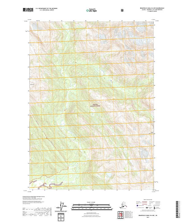 Bradfield Canal B-6 NW 2021 topographic map thumbnail