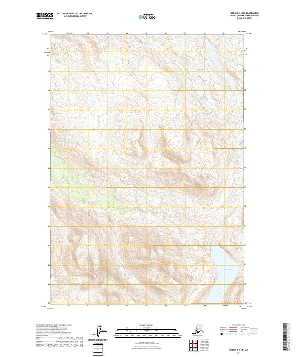 Kodiak C-4 NE topographic map thumbnail