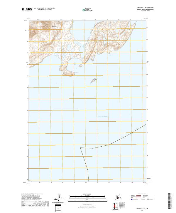 Kaguyak D-6 SE topographic map thumbnail
