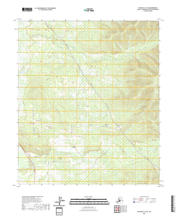 Big Delta C-6 SW topographic map thumbnail