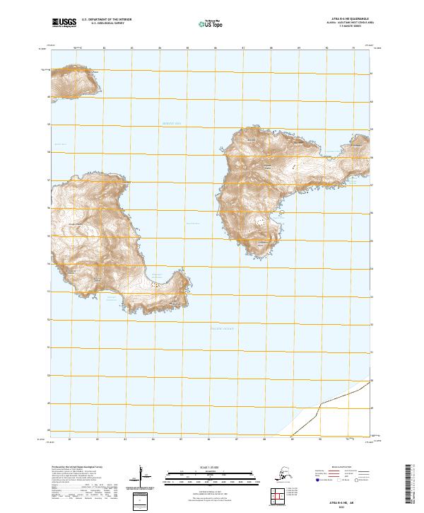 Atka B-6 NE topographic map thumbnail