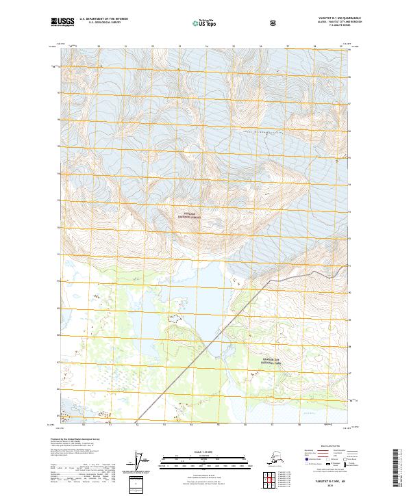 Yakutat B-1 NW topographic map thumbnail