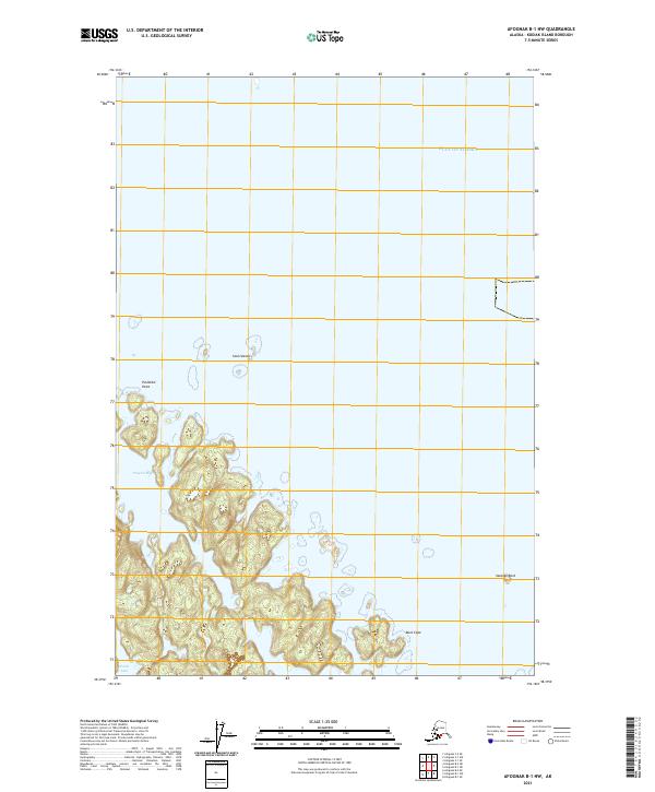Afognak B-1 NW topographic map thumbnail
