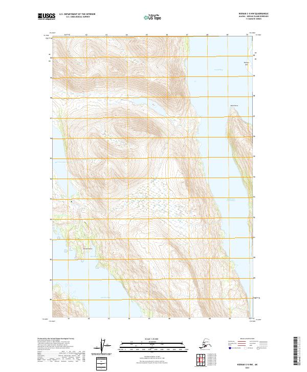 Kodiak C-5 NW topographic map thumbnail