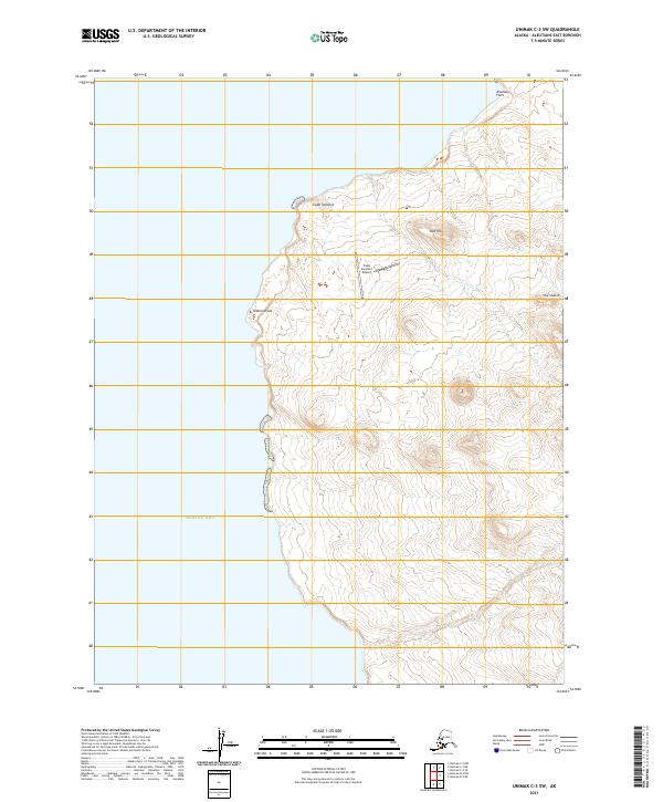 Unimak C-3 SW topographic map thumbnail