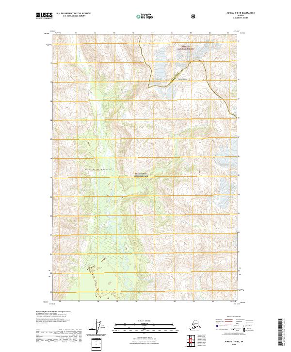 Juneau C-6 NE topographic map thumbnail