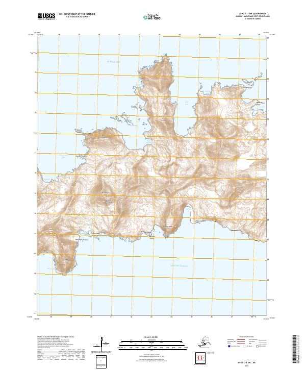 Atka C-3 SW topographic map thumbnail