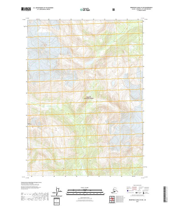 Bradfield Canal B-5 NE topographic map thumbnail