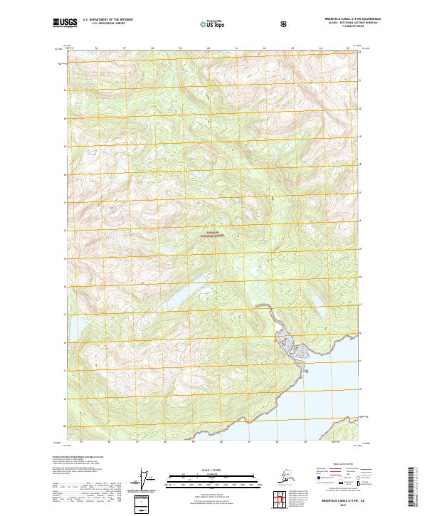 Bradfield Canal A-4 SW topographic map thumbnail
