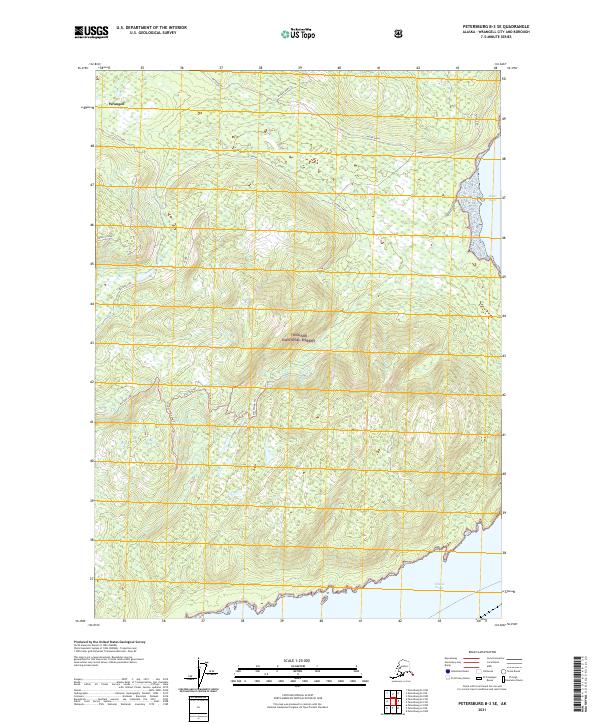 Petersburg B-3 SE topographic map thumbnail