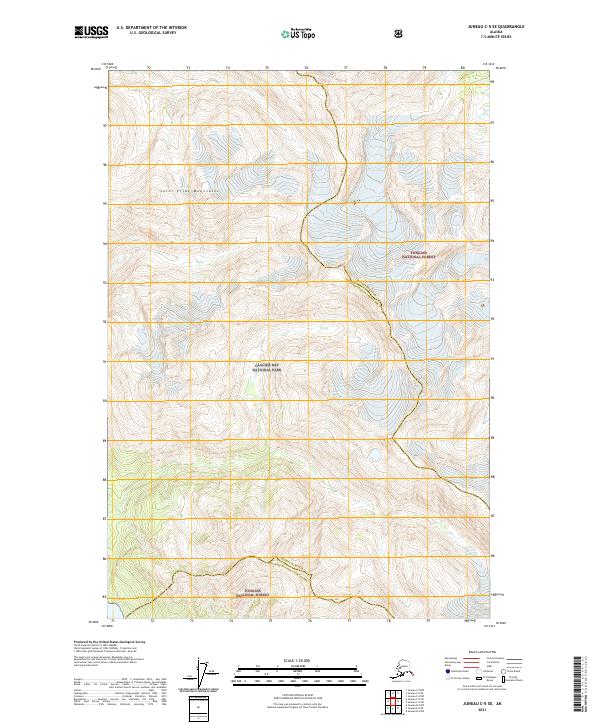 Juneau C-5 SE topographic map thumbnail