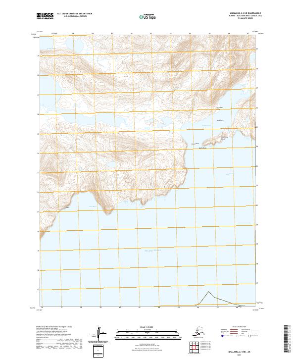 Unalaska A-4 NE topographic map thumbnail