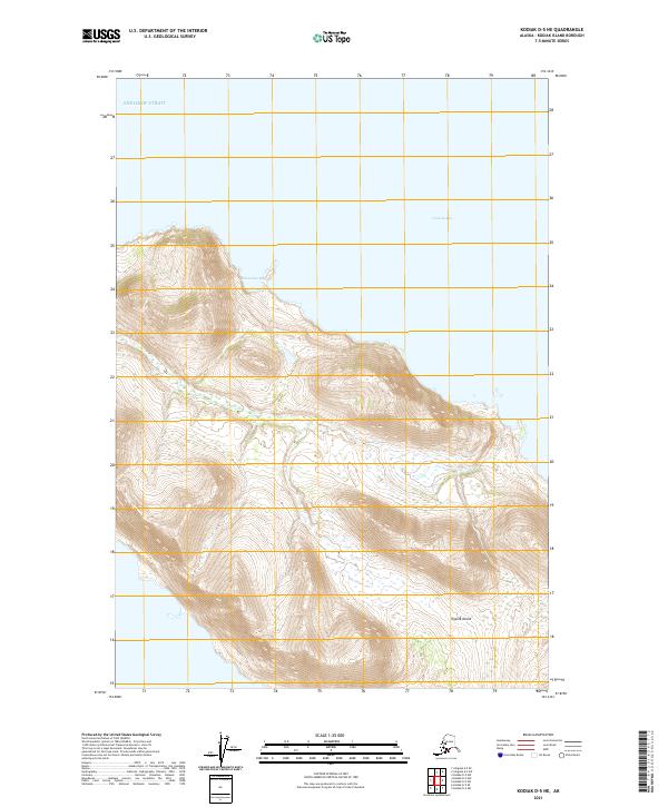 Kodiak D-5 NE topographic map thumbnail