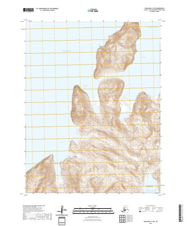 Unalaska C-2 NE 2021 topographic map thumbnail