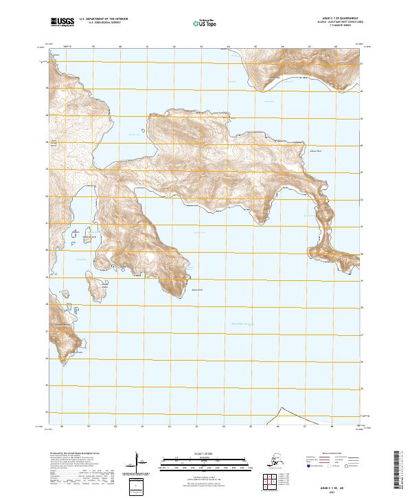 Adak C-1 SE topographic map thumbnail