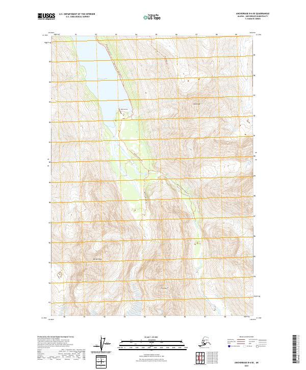 Anchorage B-6 SE 2021 topographic map thumbnail