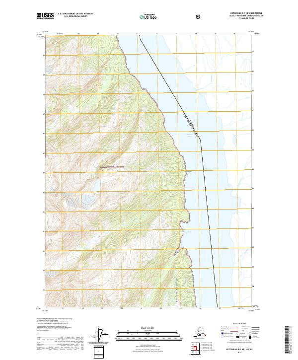 Ketchikan B-1 NE topographic map thumbnail