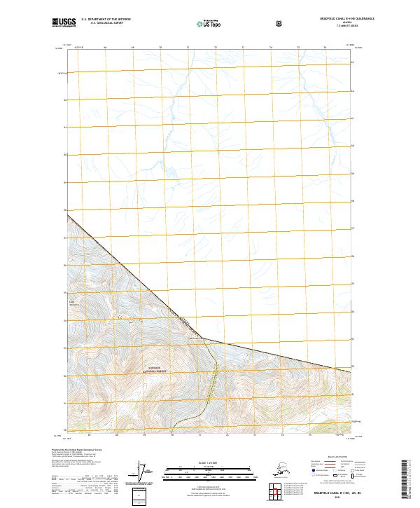 Bradfield Canal B-4 NE topographic map thumbnail