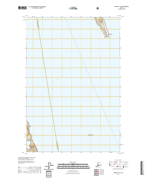 Juneau C-4 NE topographic map thumbnail