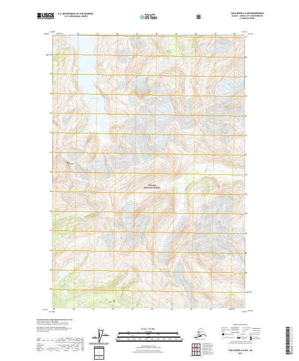 Taku River A-6 NW topographic map thumbnail