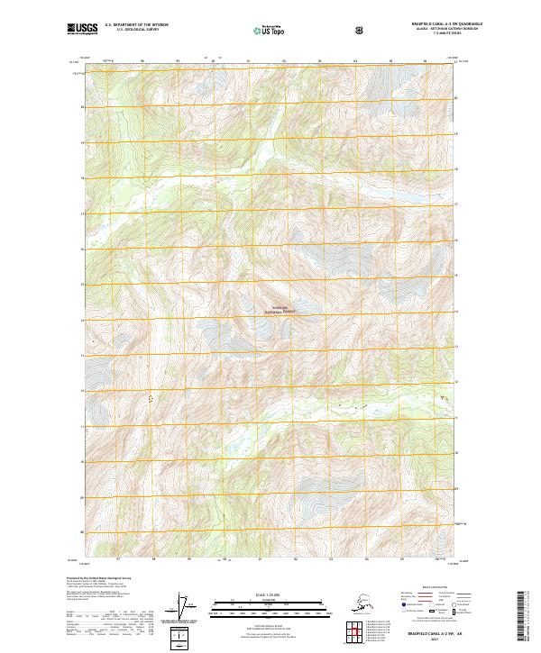 Bradfield Canal A-2 SW topographic map thumbnail