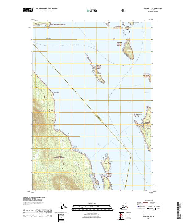 Juneau B-3 SE topographic map thumbnail