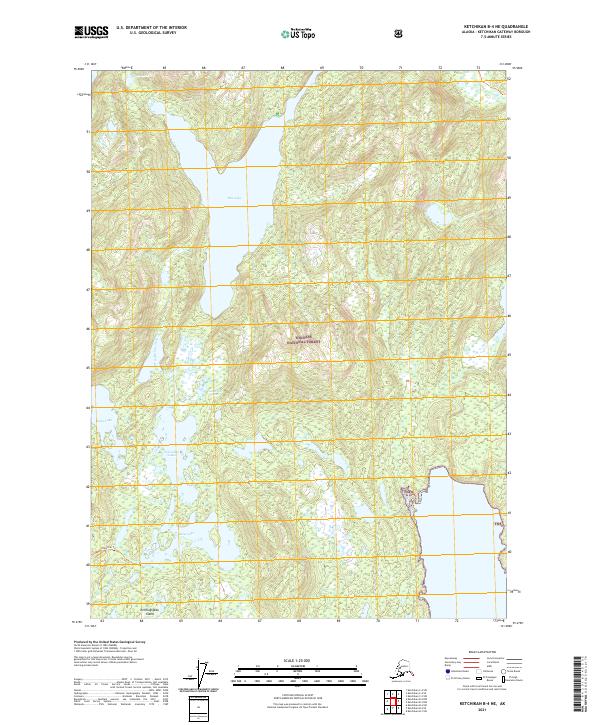 Ketchikan B-4 NE topographic map thumbnail